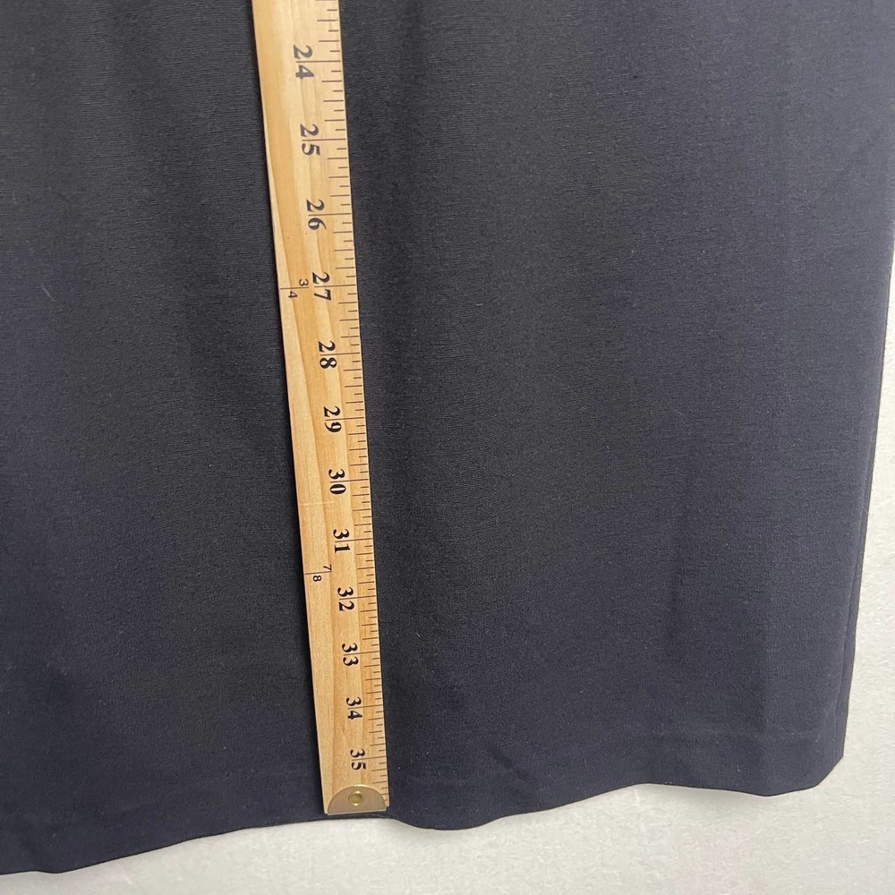 Ponte Knit White House Black Market Black Dress, Military Goldtone Buttons, Sz 2 - Picture 16 of 16